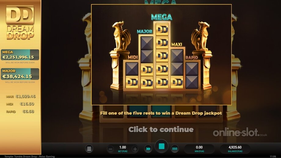 templar tumble dream drop slot dream drop feature
