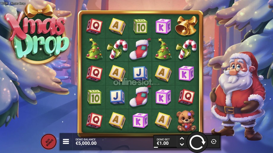 xmas drop slot base game
