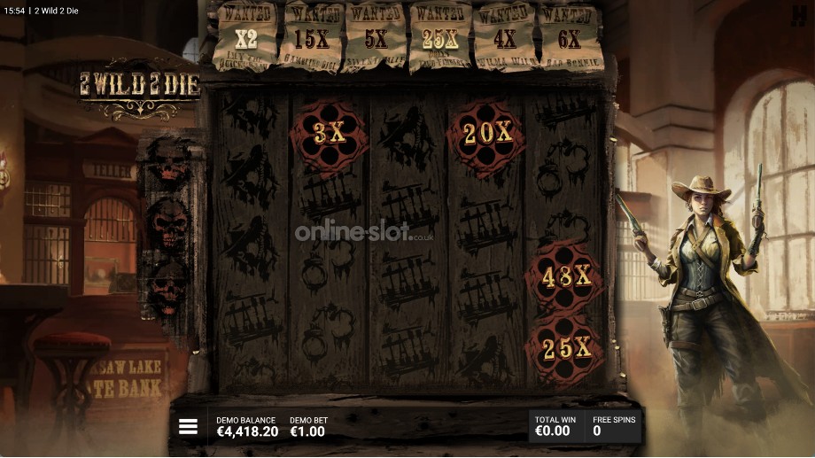 2 wild 2 die slot most wanted bonus feature