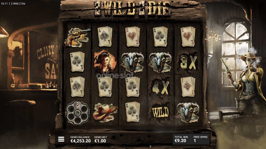 2 wild 2 die slot shootin wild bonus feature