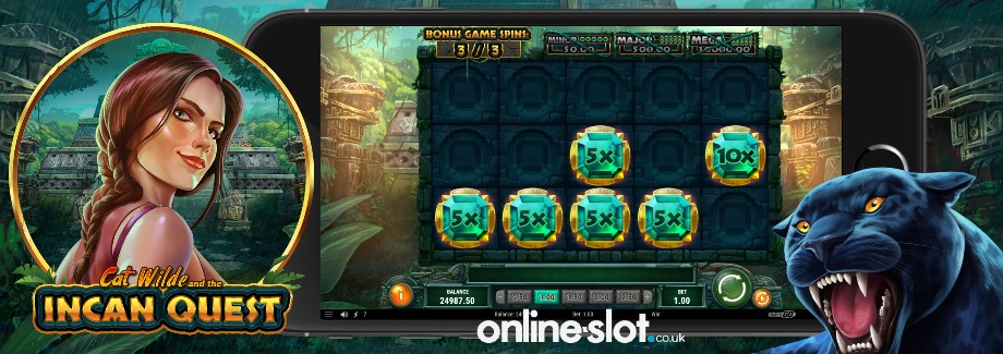 cat wilde and the incan quest mobile slot