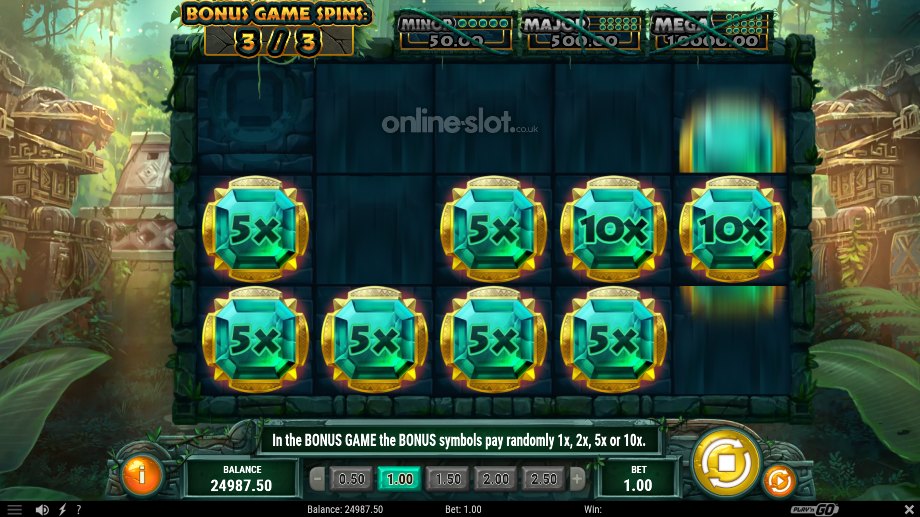 cat wilde and the incan quest slot bonus game feature