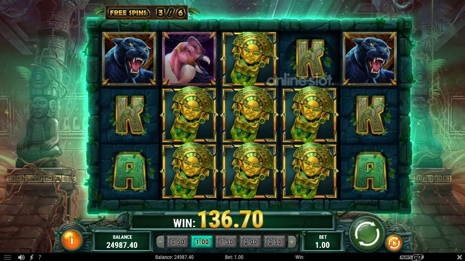 cat wilde and the incan quest slot free spins feature
