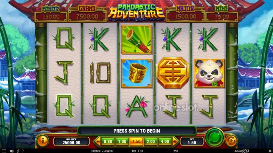 pandastic adventure slot base game