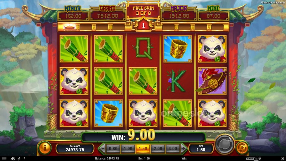 pandastic adventure slot free spins feature