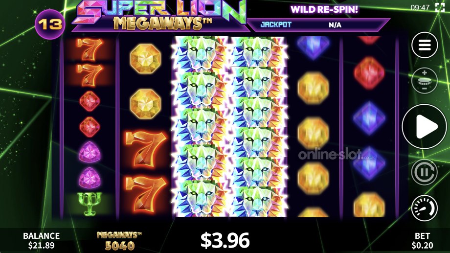 super lion megaways slot free games feature