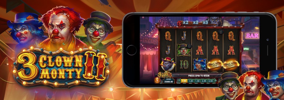 3 clown monty 2 mobile slot