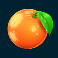 7 gold fruits slot orange symbol