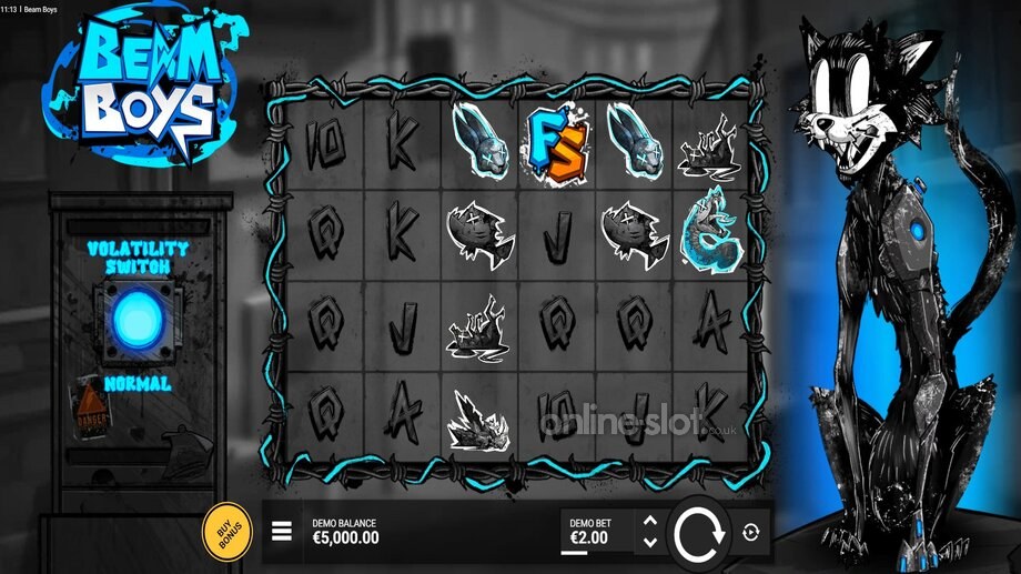 beam boys slot base game