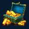 blazing wilds megaways slot chest of gold bars symbol
