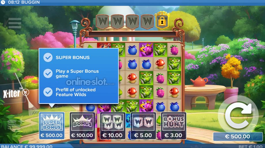 buggin slot xiter feature