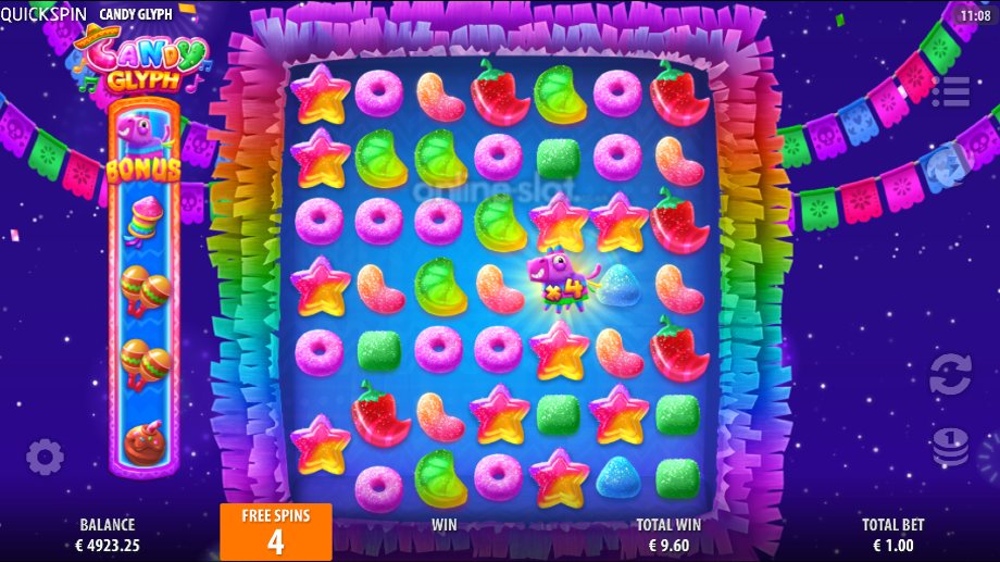 candy glyph slot free spins