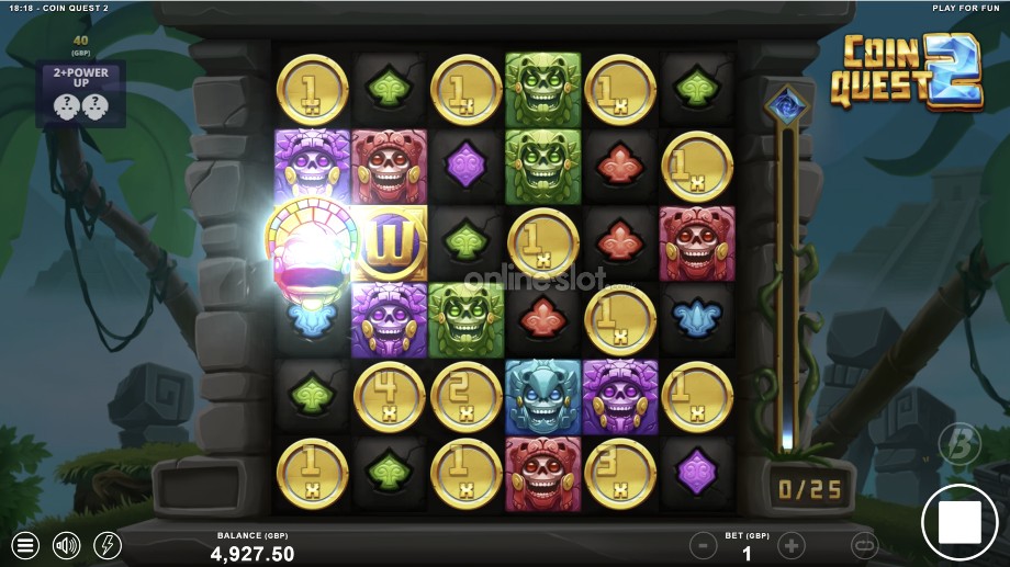 coin quest 2 slot power up feature