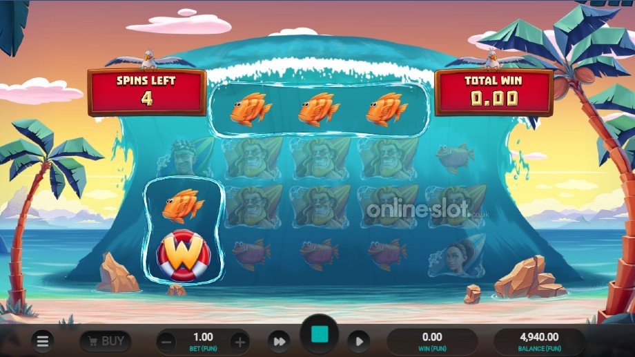 cowabunga dream drop slot free spins feature