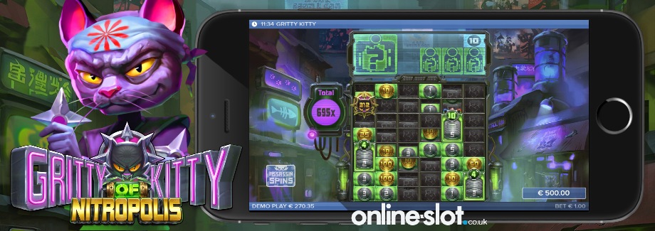 gritty kitty of nitropolis mobile slot