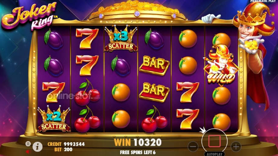 joker king slot free spins feature