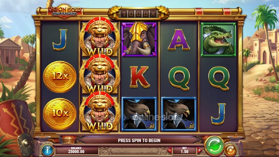 legion gold unleashed slot base game