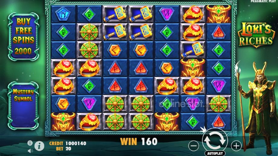 lokis riches slot base game