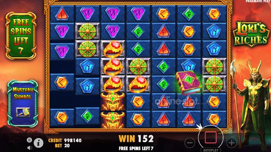 lokis riches slot free spins feature