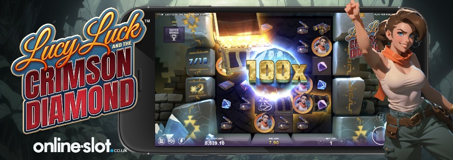 lucy luck and the crimson diamond mobile slot