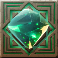 lucy luck and the temple of mysteries slot green gem symbol