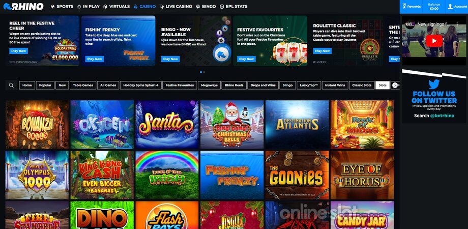 rhino bet casino site