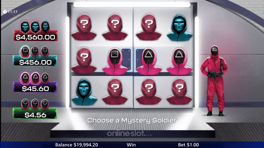 squid game one lucky day slot jackpot feature