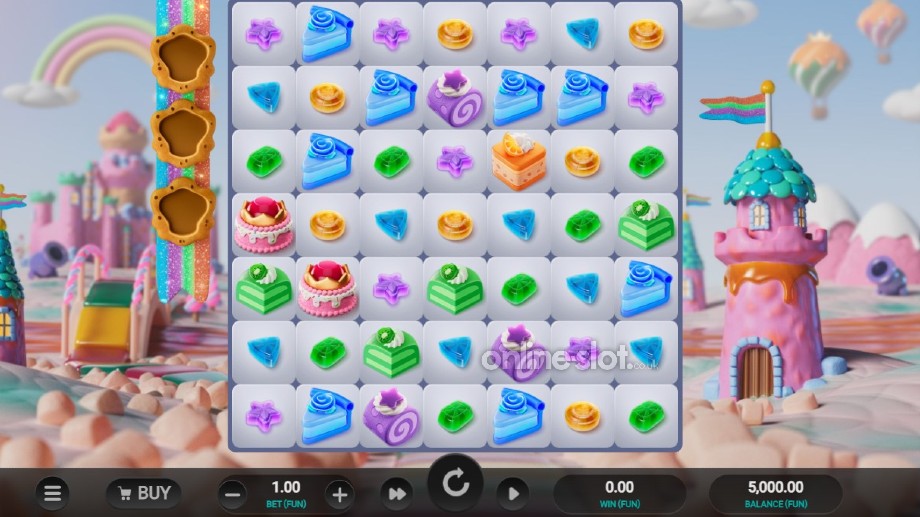 sweetopia royale slot base game
