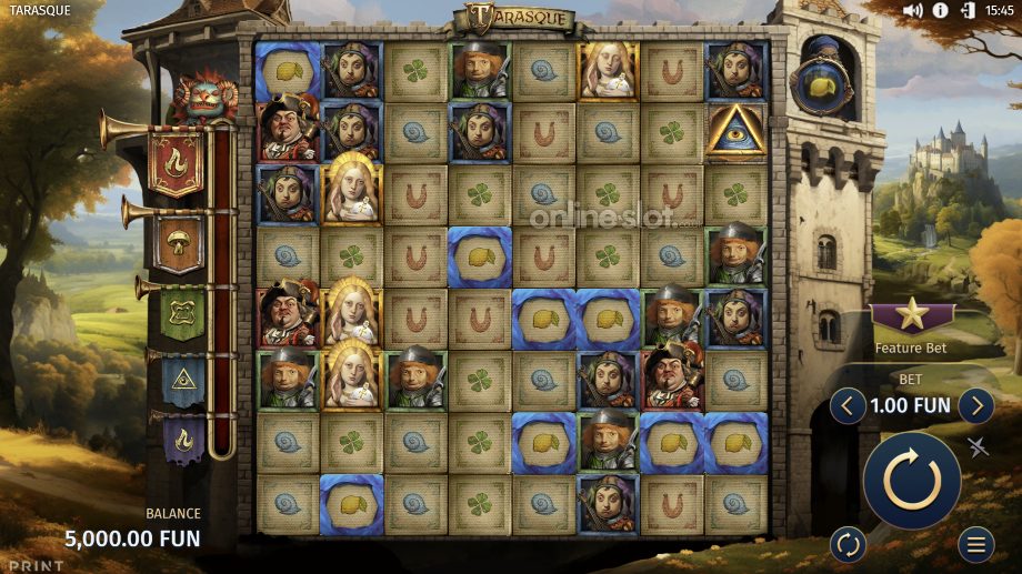 tarasque slot base game