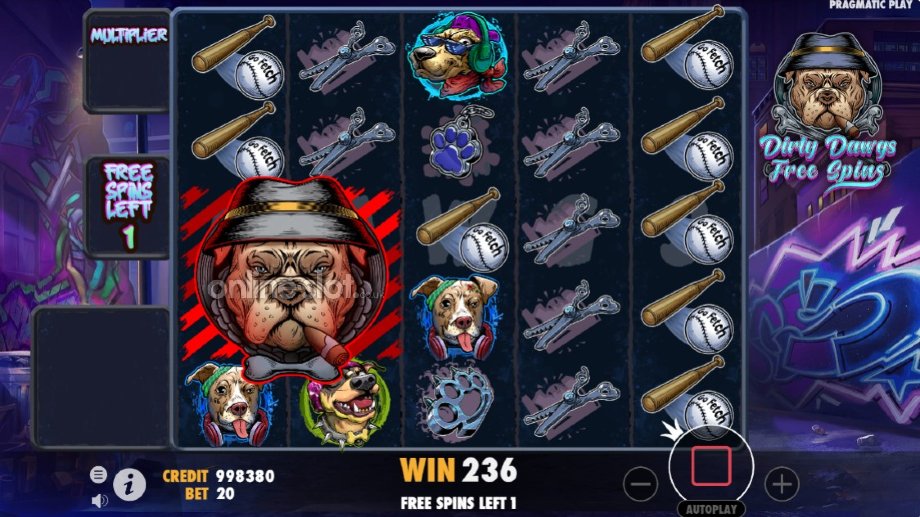 the big dawgs slot free spins feature