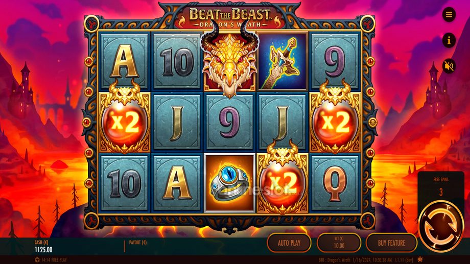 beat the beast dragons wrath slot bonus game