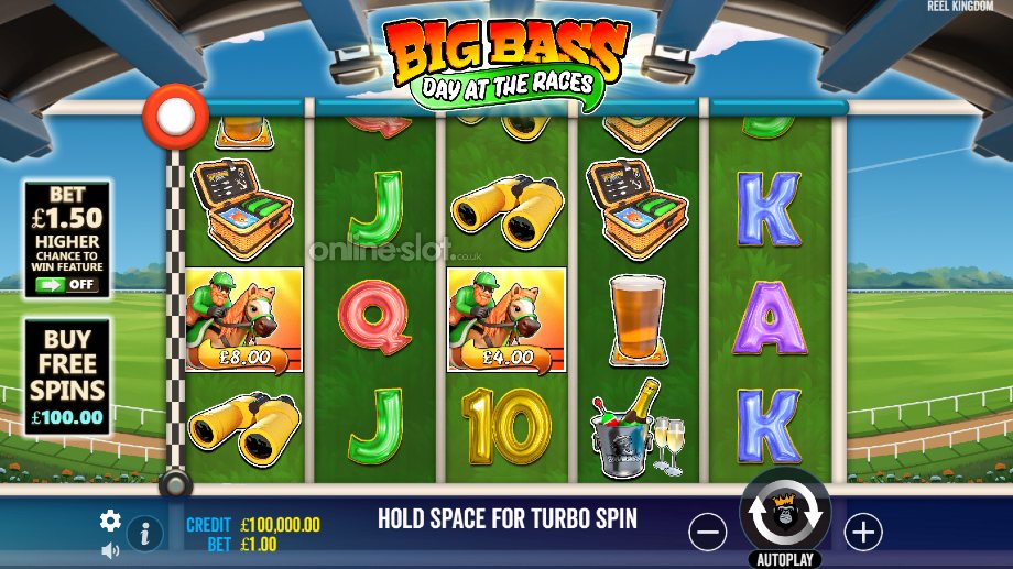 big bass day at the races slot base game
