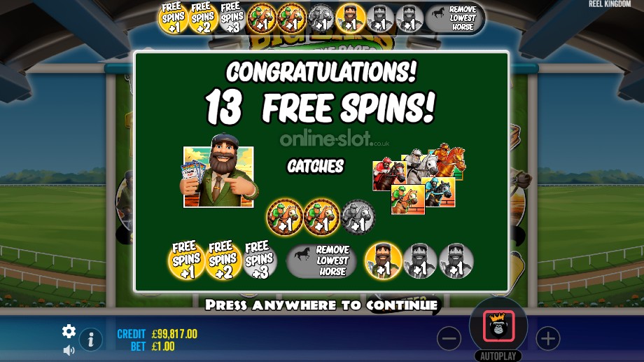big bass day at the races slot free spins feature intro