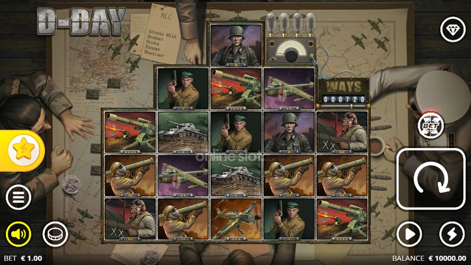 d day slot base game