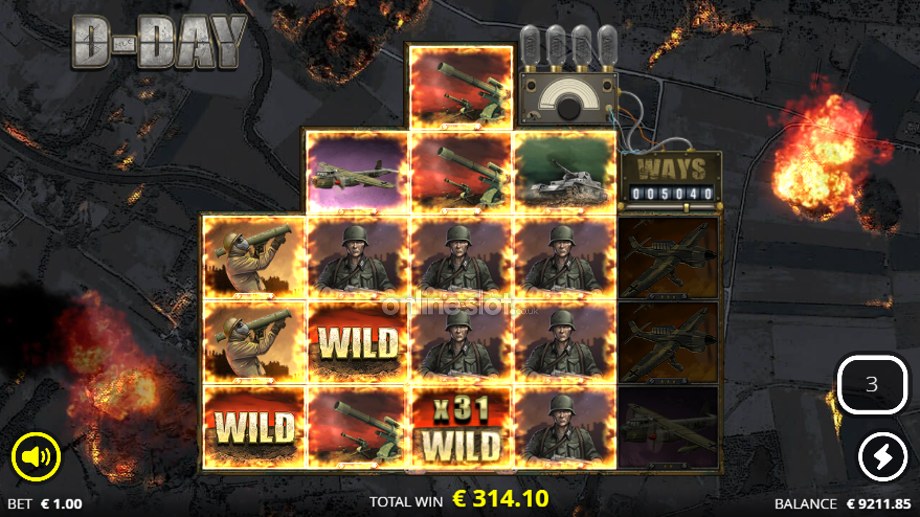 d day slot overlord spins feature