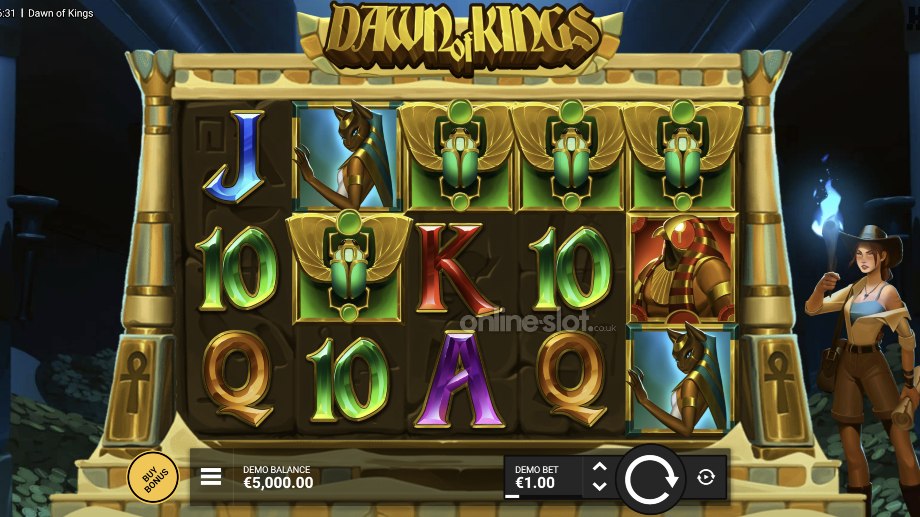 dawn of kings slot base game