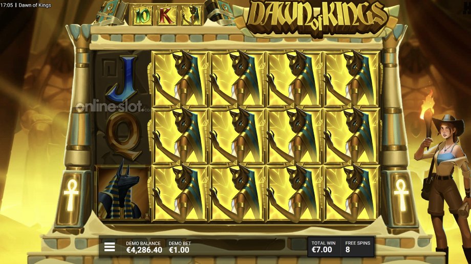 dawn of kings slot triple book of dawn bonus feature