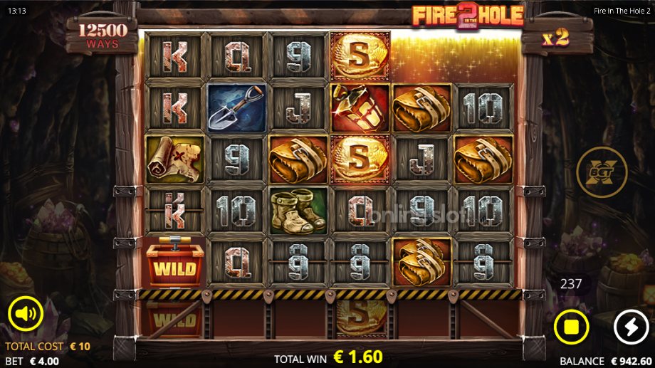 fire in the hole 2 slot base game