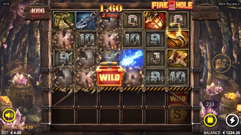 fire in the hole 2 slot xbomb wild multiplier feature