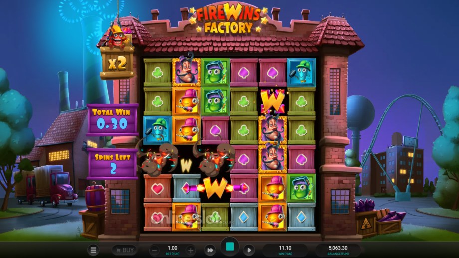 firewins factory slot free spins feature