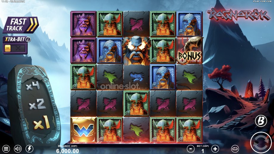 ragnarok slot base game