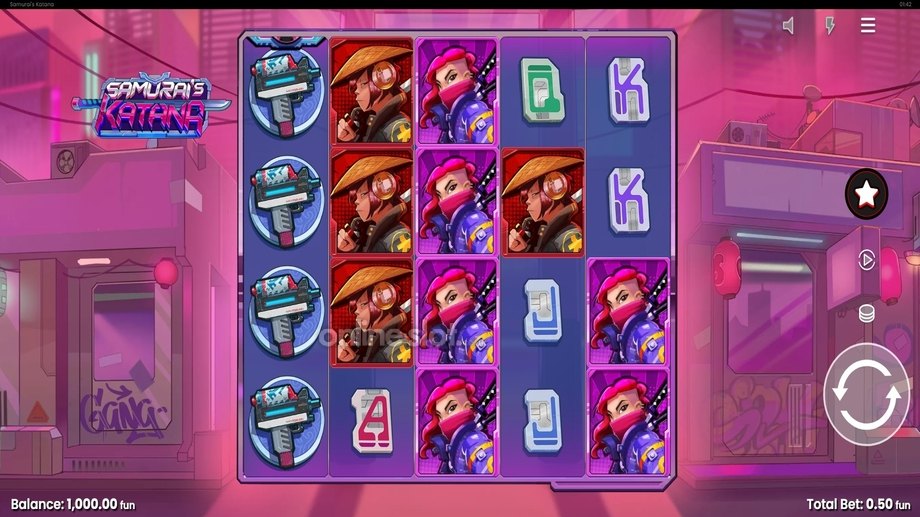 samurais katana slot base game