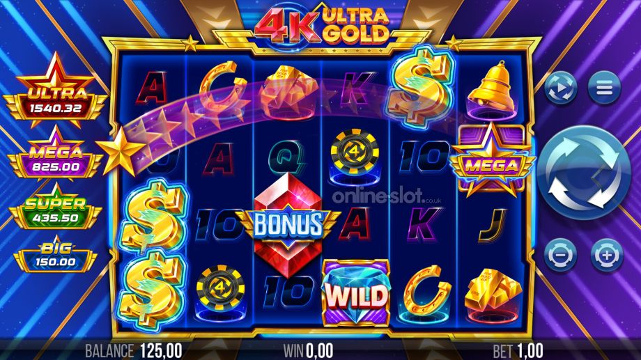 4k ultra gold slot boosting fortune prizes feature