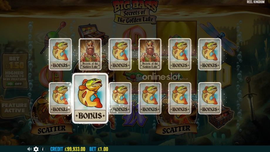 big bass secrets of the golden lake slot free spins picker