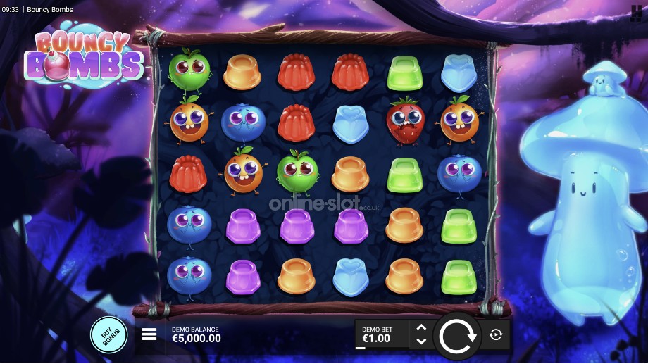 bouncy bombs slot base game