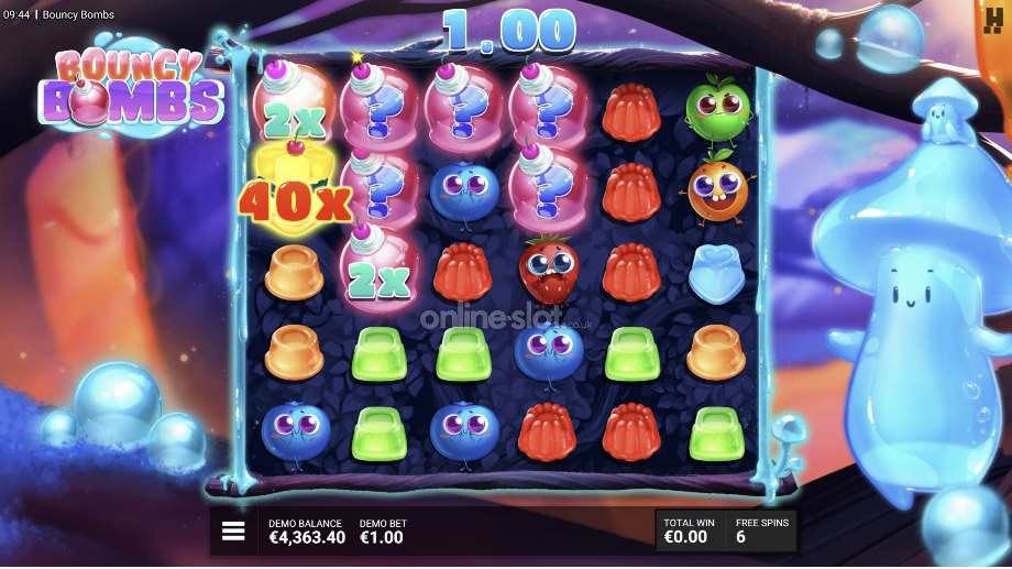 bouncy bombs slot bombastic fantastic bonus feature