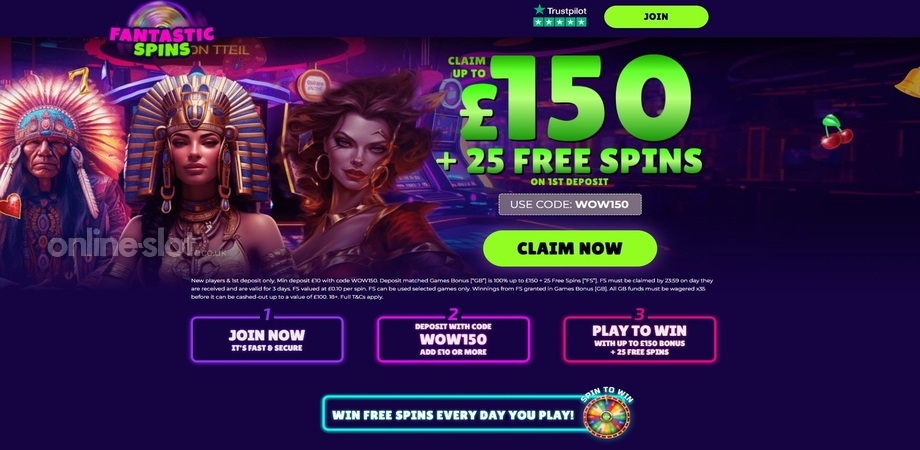 fantastic spins welcome bonus