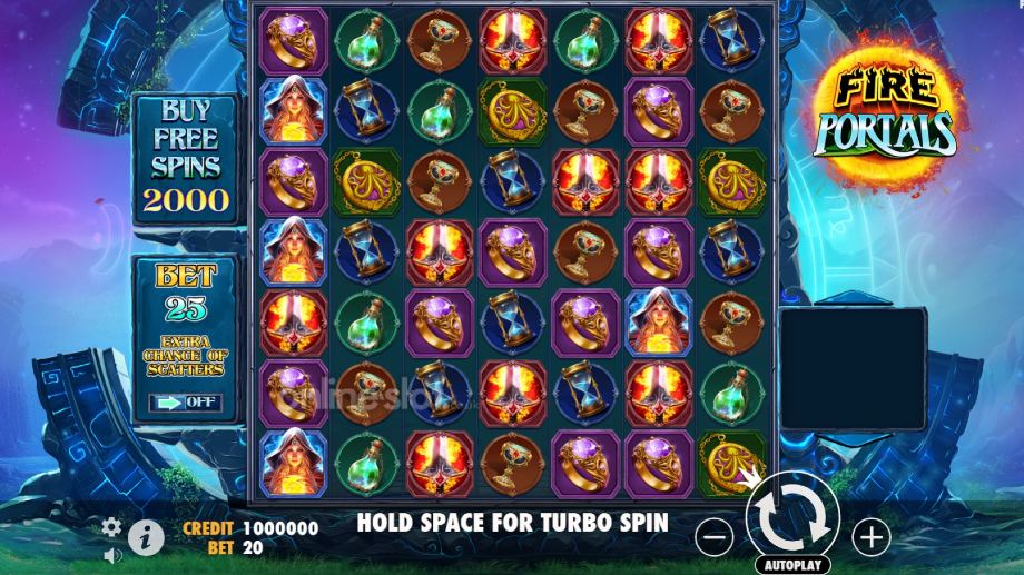 fire portals slot base game