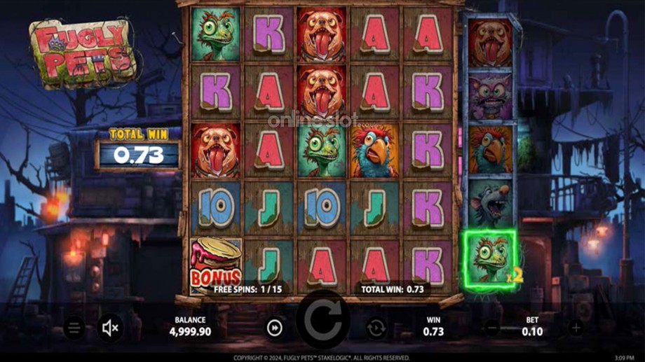 fugly pets slot free spins feature