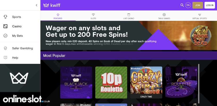 kwiff casino website